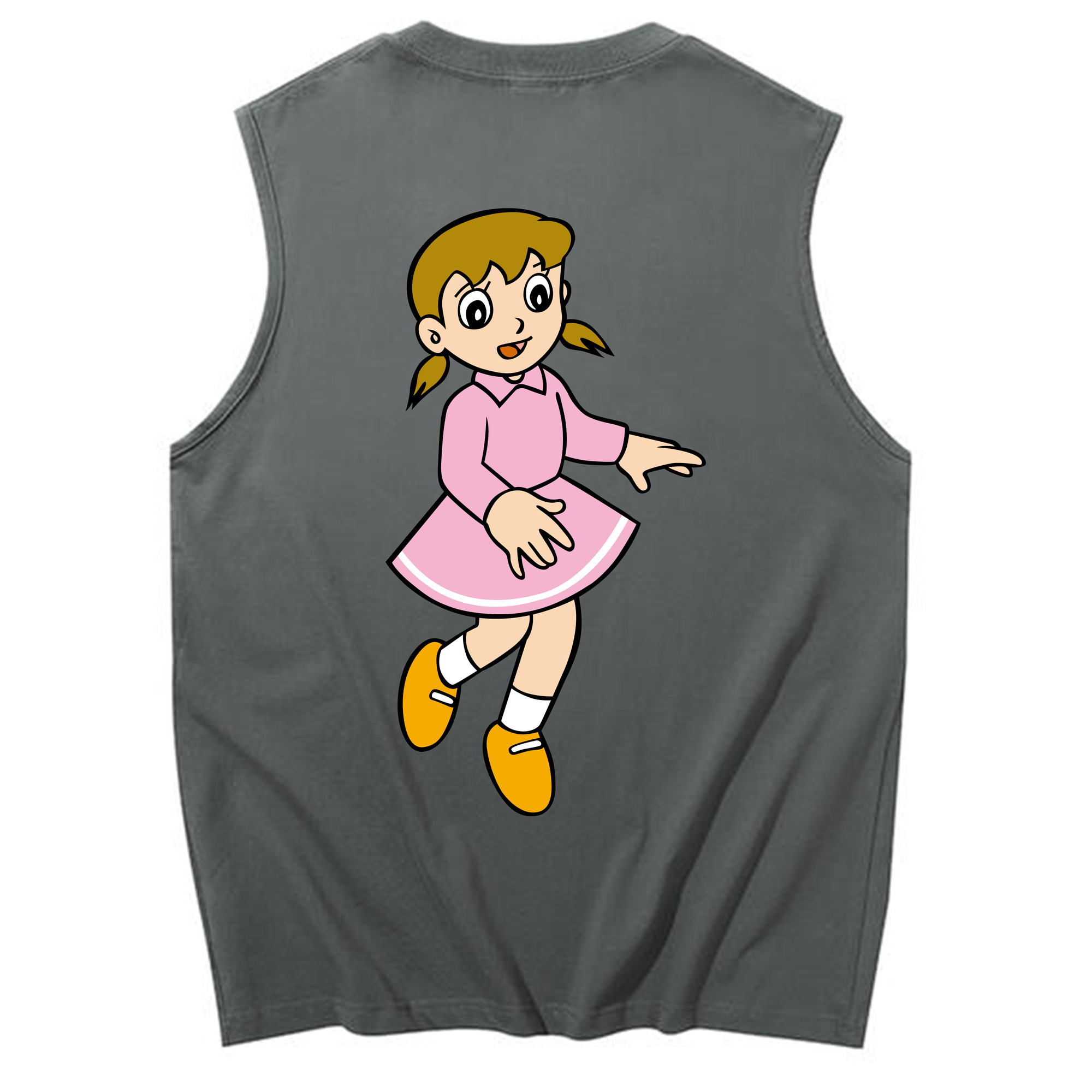 （画像用） ドラえもん みなもと しずか Doraemon Shizuka Minamoto コットン100％タンクトップ（背面プリント）
